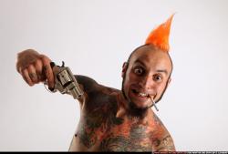 Edgar Revolver Pose With Cigarette